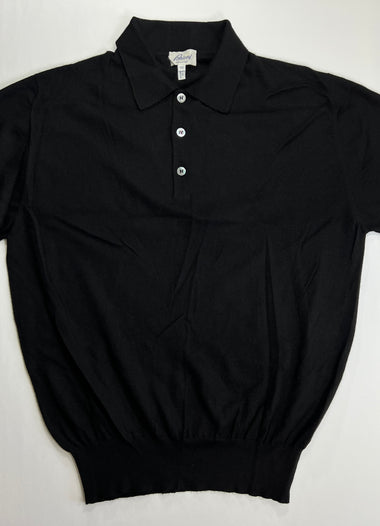 Brioni Black Long Sleeved Polo
