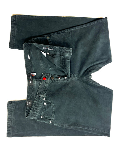 KITON Dark Wash Corduroy Jeans