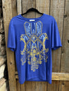 Versace Baroque Blue T-Shirt