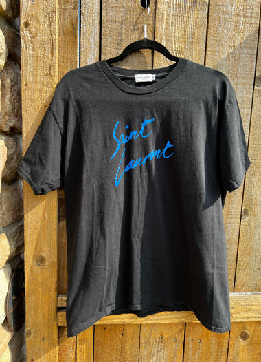 Saint Laurent "Saint Laurent" Black T-Shirt