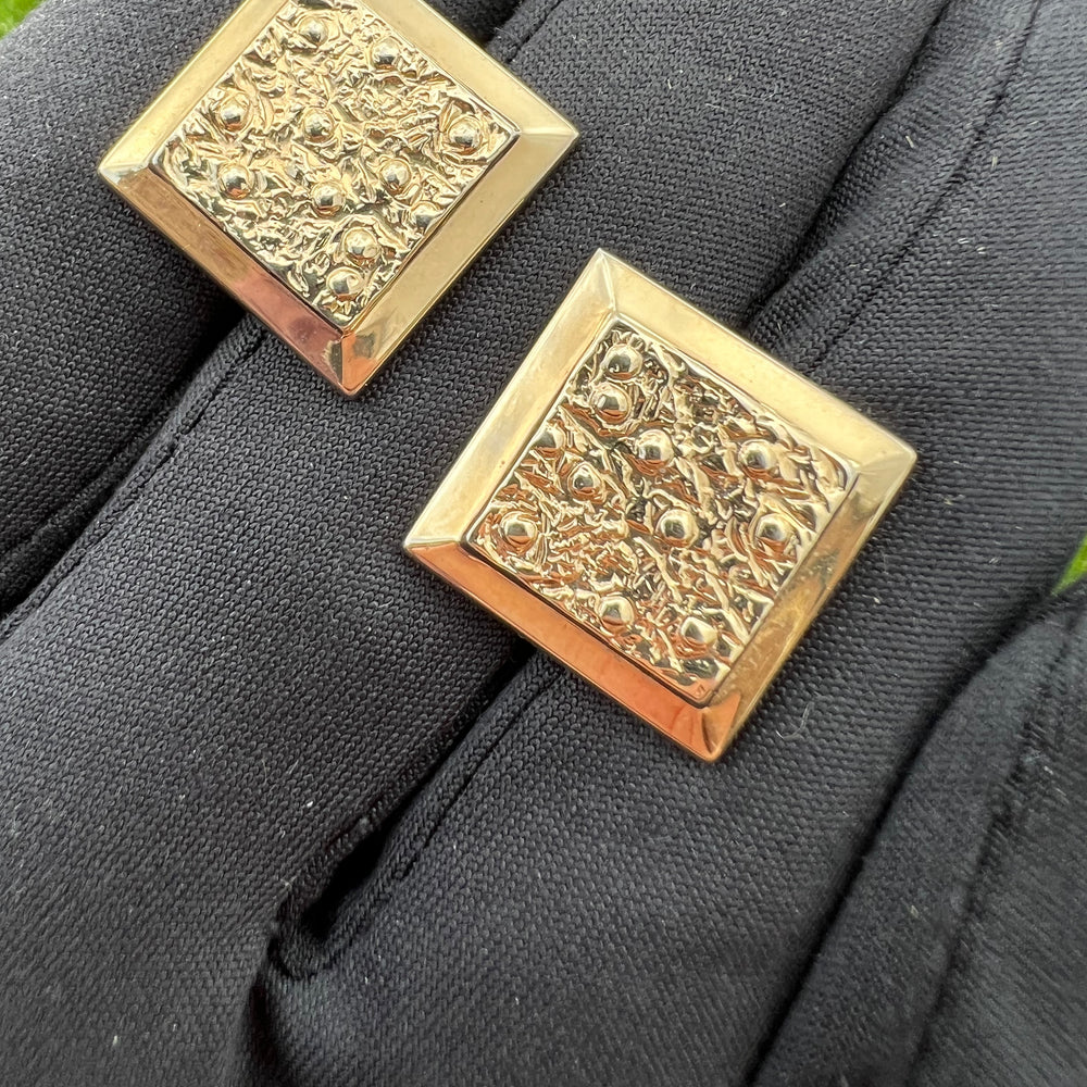 Gold Nugget Cufflinks