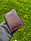 Eel Leather Trifold Wallet