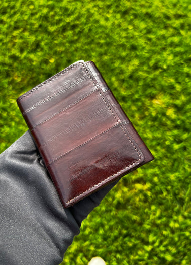Eel Leather Trifold Wallet