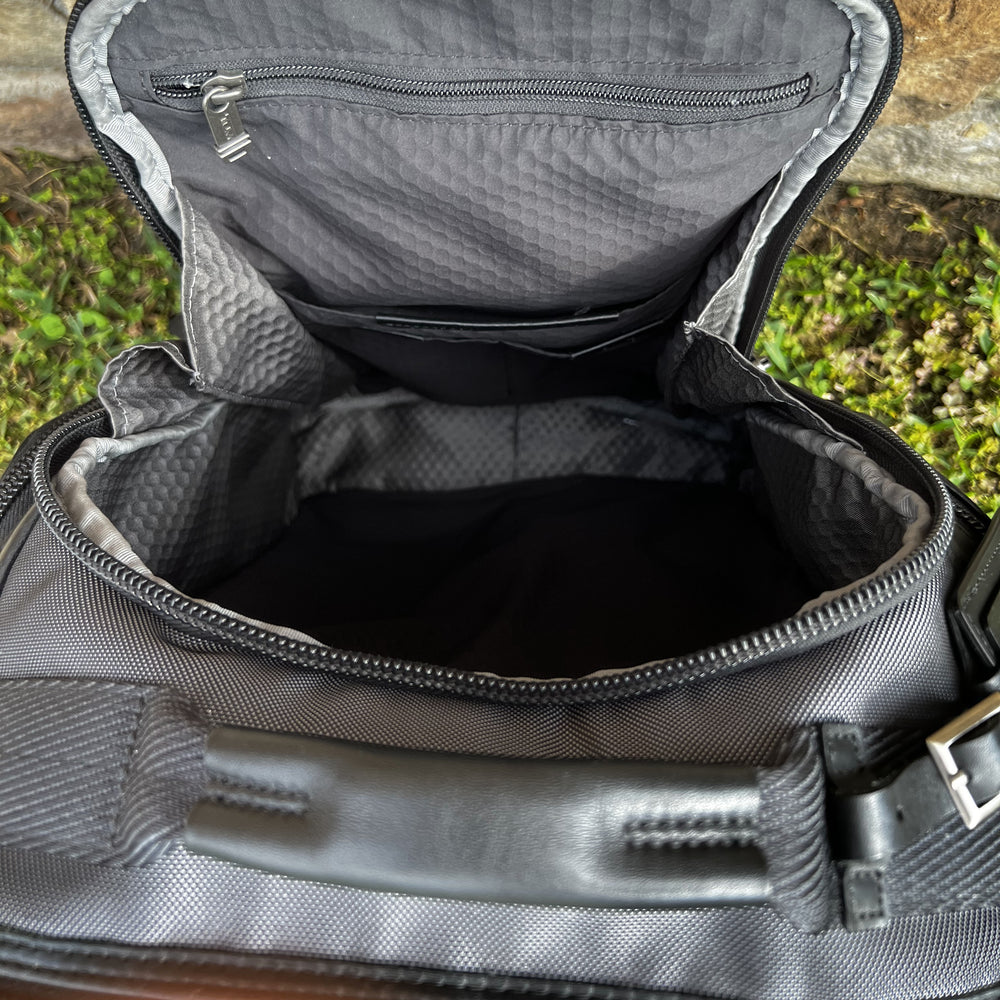 tumi alpha shaw backpack RARE TUMI "SQUID GAMES" Limited Edition Alpha Bravo Shaw Deluxe Gray/B – Lusso Texano