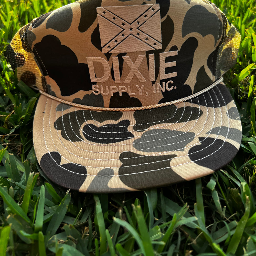 Vintage Dixie Camo Trucker Hat