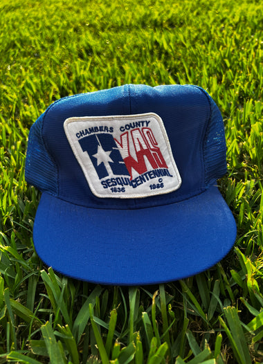 Vintage Texas 150th Anniversary Trucker Hat