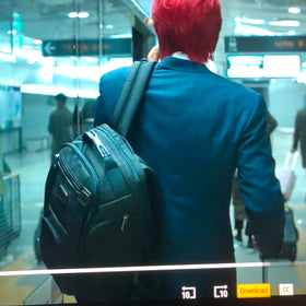 RARE TUMI "SQUID GAMES" Limited Edition Alpha Bravo Shaw Deluxe Gray/Black Backpack