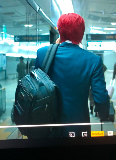 RARE TUMI "SQUID GAMES" Limited Edition Alpha Bravo Shaw Deluxe Gray/Black Backpack